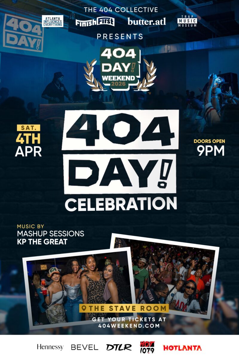 Celebrate 404 Day 2026 at the official 404 Day Weekend night party on April 4th at The Stave Room. Join Atlanta's biggest 404 Weekend celebration honoring the culture that defines the A. Tickets available now.